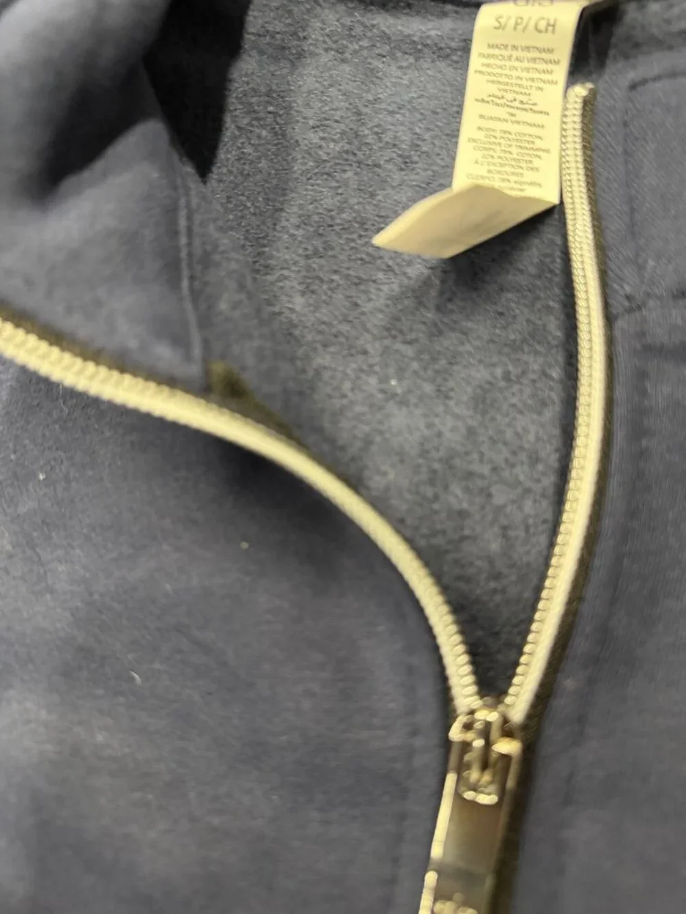 ALO Yoga Navy Quarter-Zip Pullover Sweatshirt